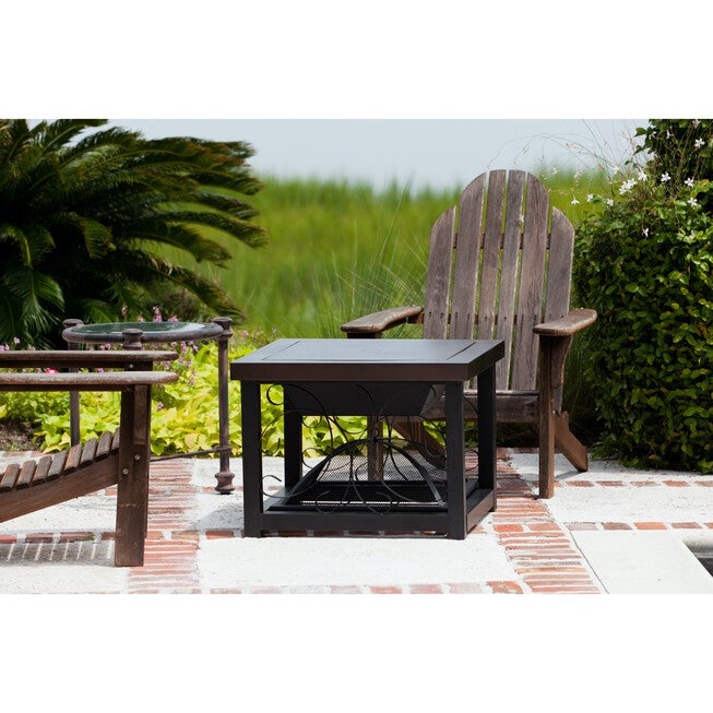 Hammer Tone Bronze Finish Cocktail Table Fire Pit, , alternate image number 3