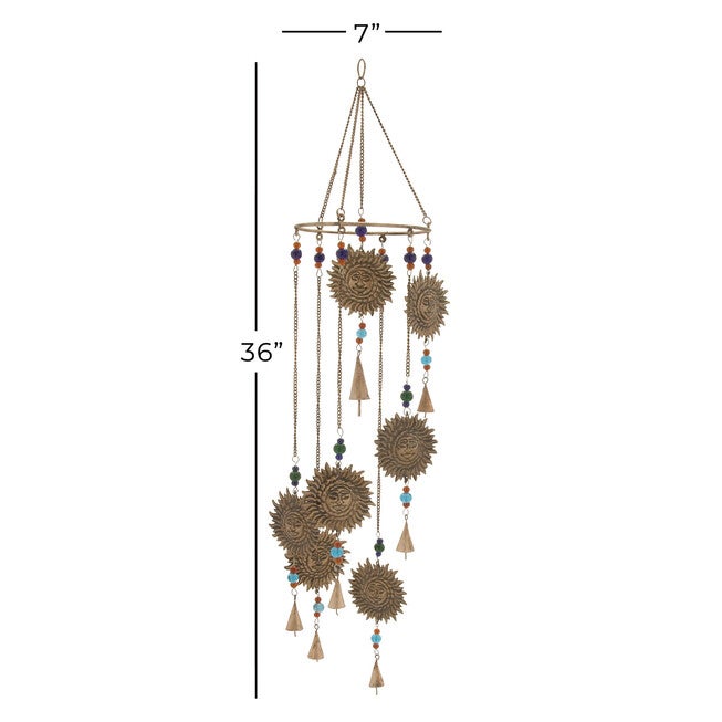Brass Metal Eclectic Windchime, , alternate image number null