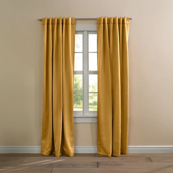 BH Studio Room-Darkening Back-Tab Panel, 
