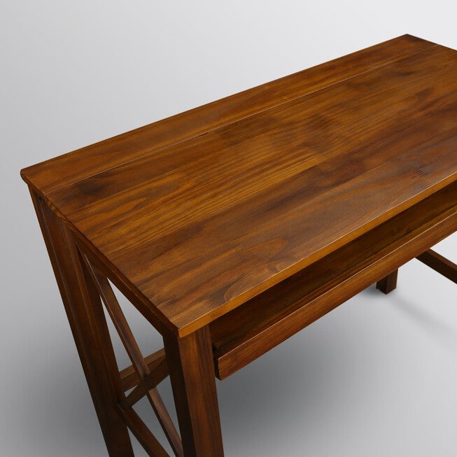 Montego Folding Desk with Pull-Out-Warm Brown, , alternate image number 9