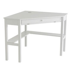 Solid Wood Contemporary Corner Computer Desk