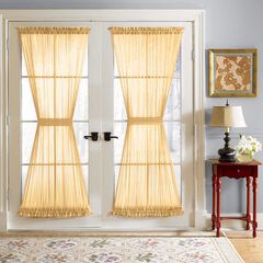 BH Studio Sheer Voile Door Panel With Tiebacks