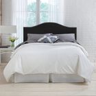 Microsuede Nail Button Headboard, PREMIER BLACK, hi-res image number null