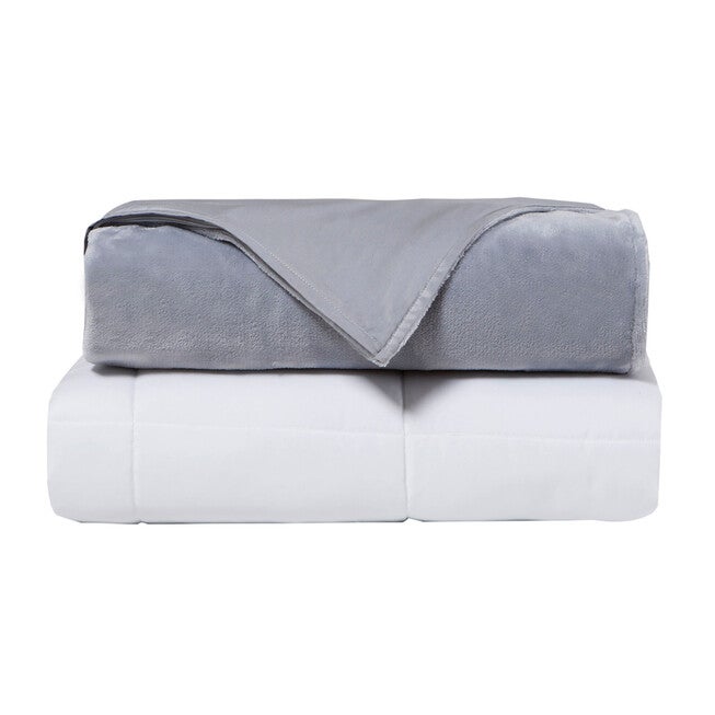 Crystal 15Lb Reversible Cooling Weighted 48X72 Blanket With Removable Cover Weighted Blanket & Cover, , alternate image number 16