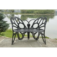 Butterfly Bench Black