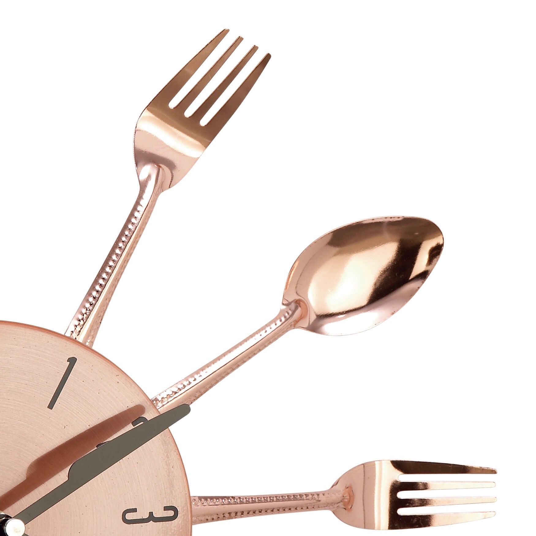 Copper Metal Eclectic Wall Clock, , alternate image number 3