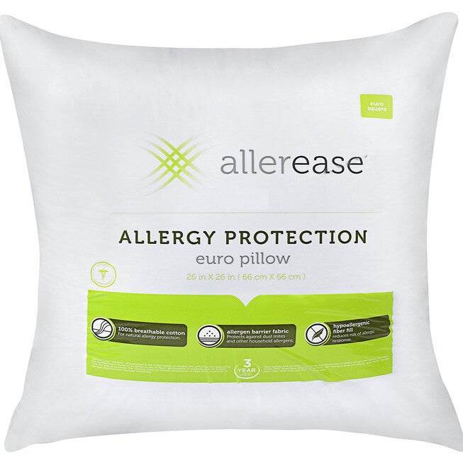 AllerEase Euro Pillow, WHITE, hi-res image number null