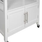 Cameron White Kitchen Cart With Granite Top, , alternate image number null