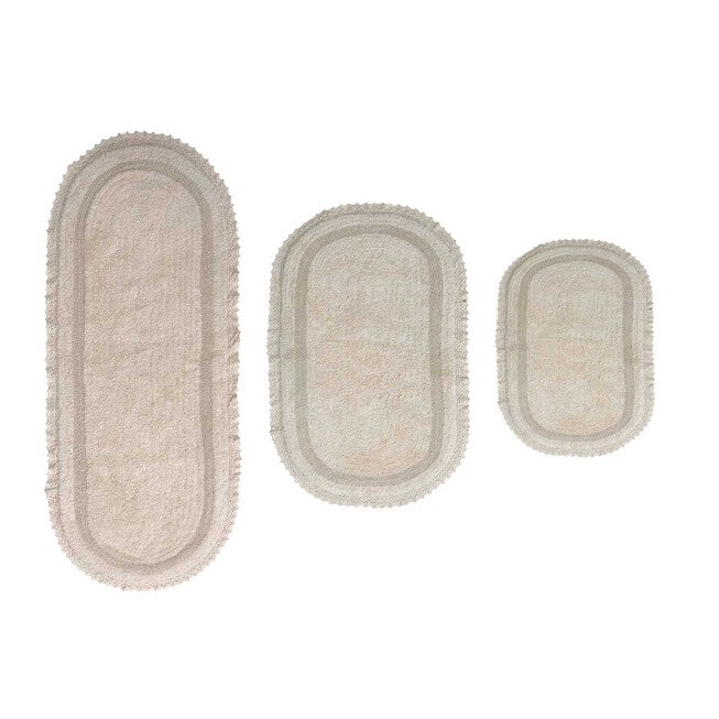 Auburn 3 Piece Reversible Bath Rug Collection, IVORY, hi-res image number 0