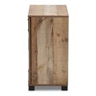 Cyrille Farmhouse Rustic Wood 2-Door Shoe Cabinet Furniture, , alternate image number null