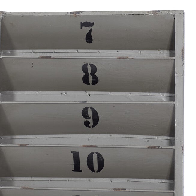 Grey Industrial Memo Board Metal Wall Décor, , alternate image number null