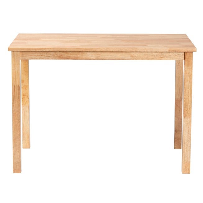 Eveline Modern Natural Brown Finished Wood 43-Inch Dining Table, , on-hover image number 1