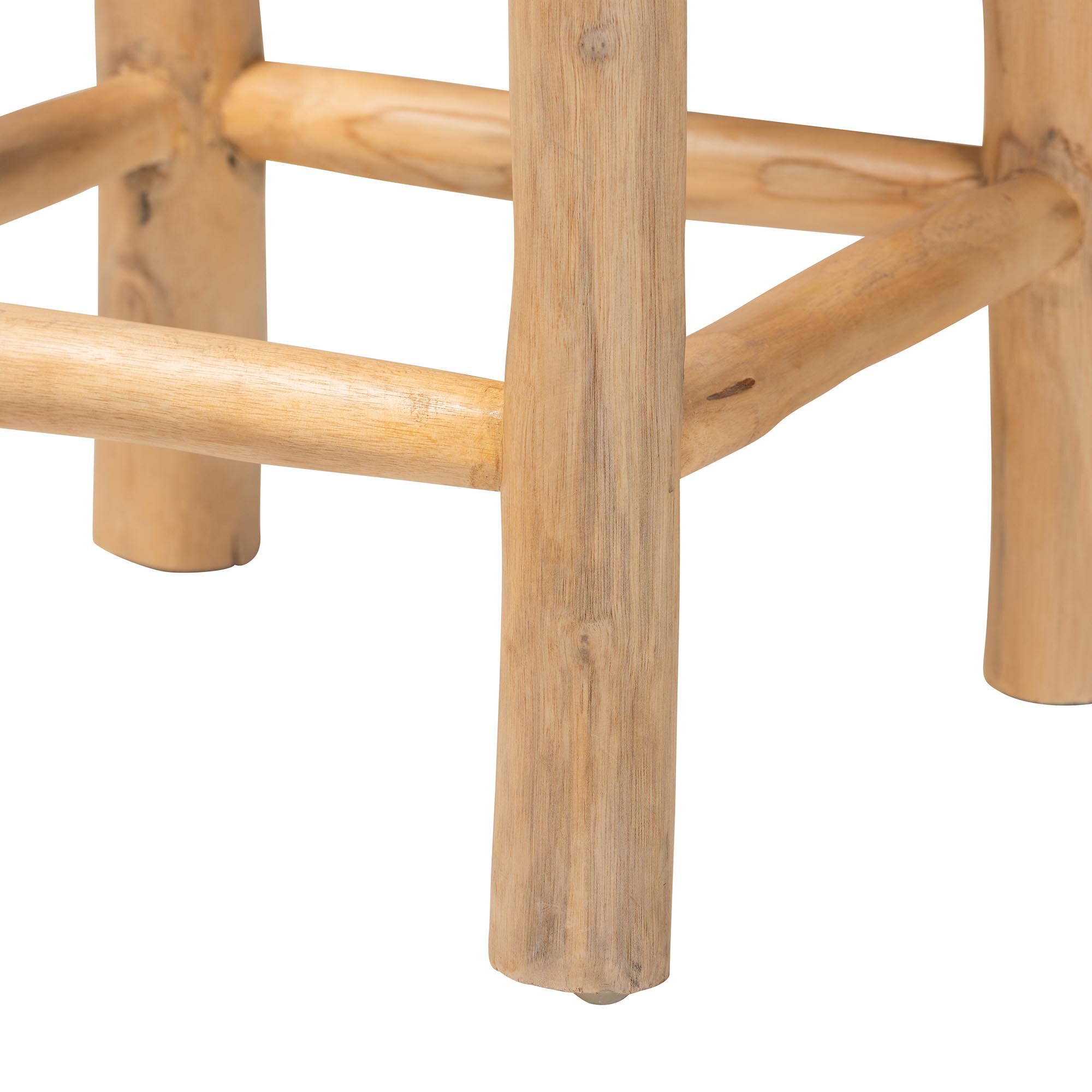 Rivera Genuine Goat Leather Counter Stool, BROWN, alternate image number 4