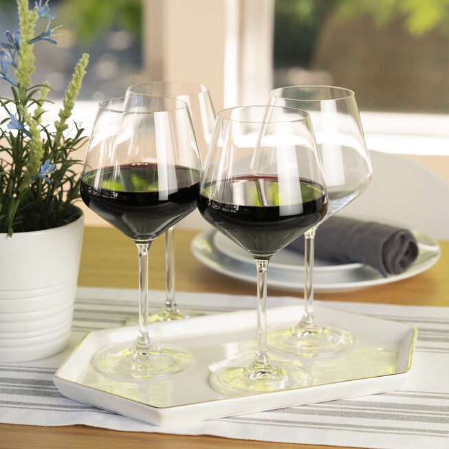 Style 22.6 Oz Burgundy Glass (Set Of 4), , alternate image number null