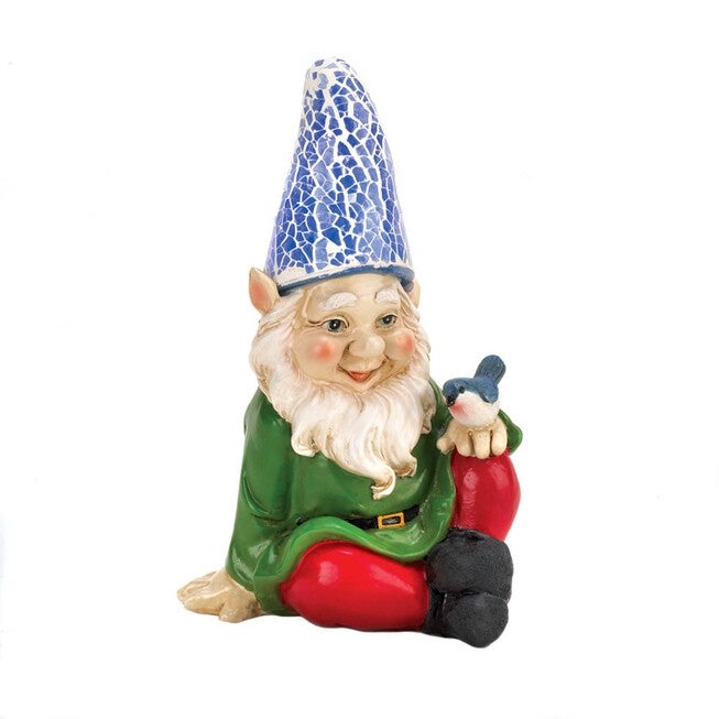 Cheery Gnome Solar Statue, , alternate image number null