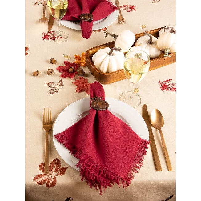 Rustic Leaves Print Tablecloth 60x120, , alternate image number null