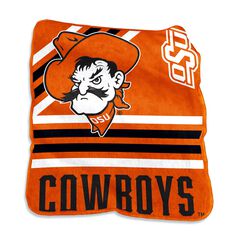Oklahoma State Raschel Throw Home Textiles
