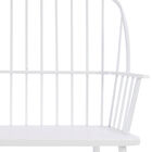 White Metal Farmhouse Bench, , alternate image number null