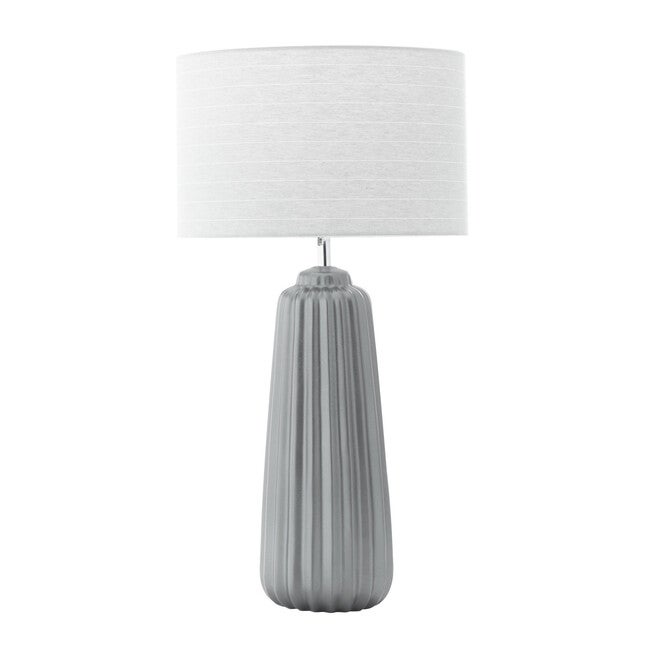 Grey Ceramic Traditional Table Lamp, , alternate image number null