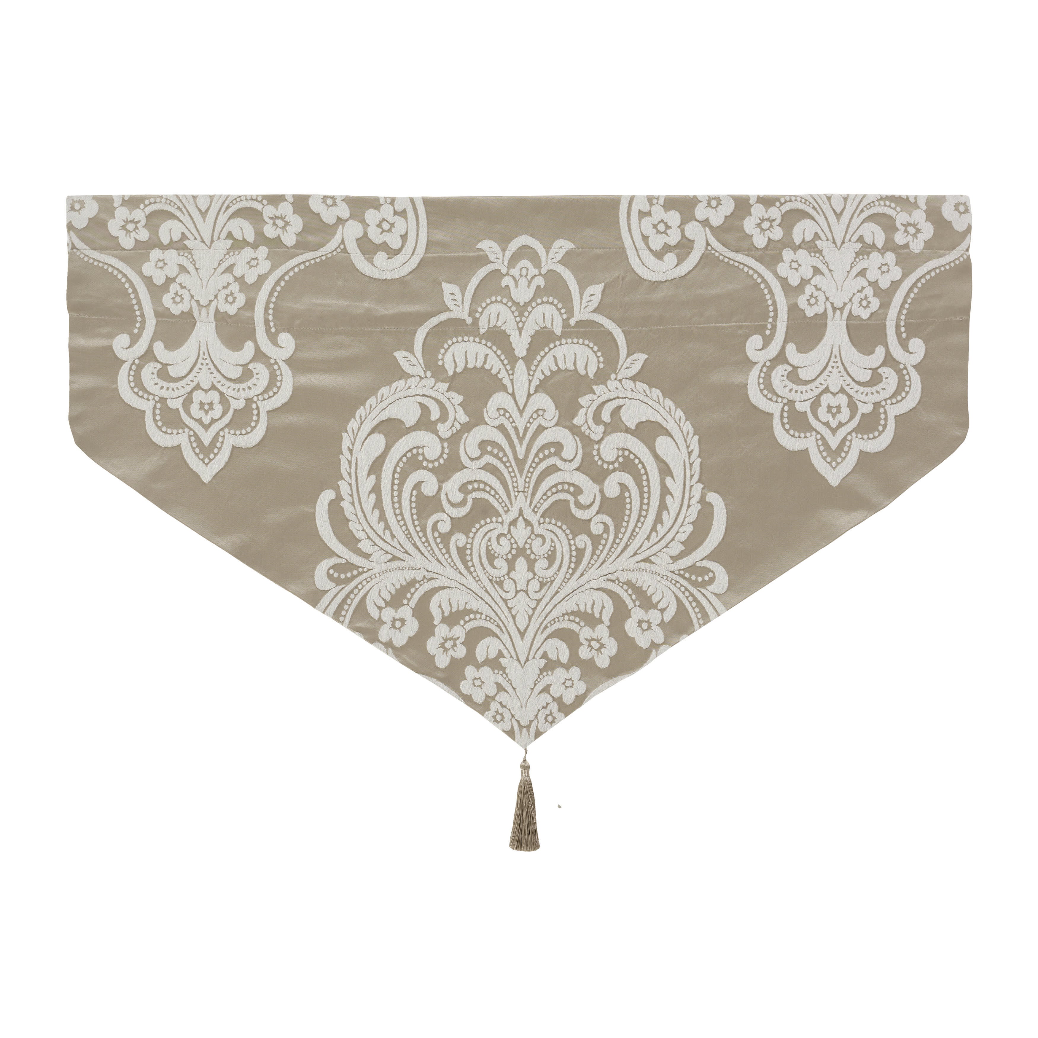 Potenza Sand Window Ascot Valance, SAND, alternate image number 4