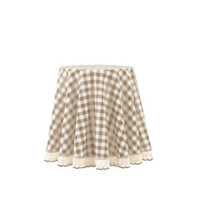 Buffalo Check Round Tablecloth - 70-in, , on-hover image number 1