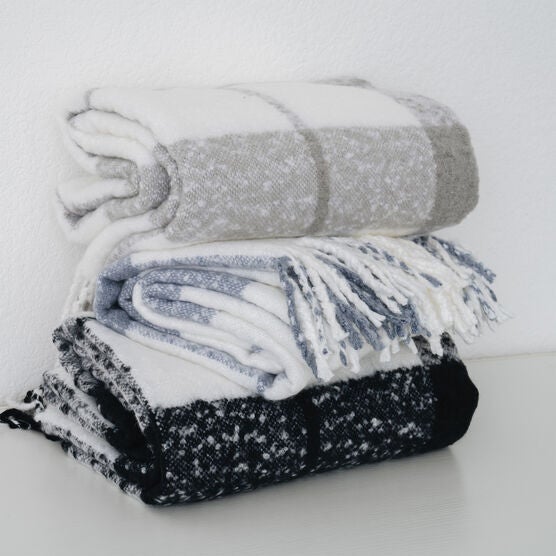 Plaid Mohair Throw, , alternate image number null