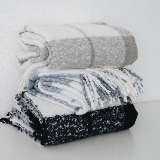 Plaid Mohair Throw, , alternate image number 4