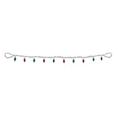 Vintage Light Bulb Tinsel Garland (Set of 2)