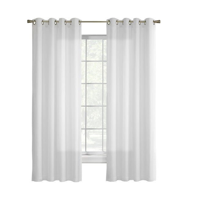 Rhapsody Lined Light Filtering Grommet Curtain Panel, , alternate image number 7