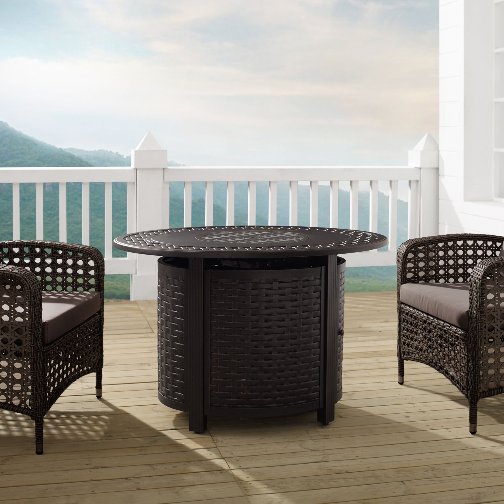 Davis Aluminum Oval LPG/NG Fire Pit, , alternate image number 3