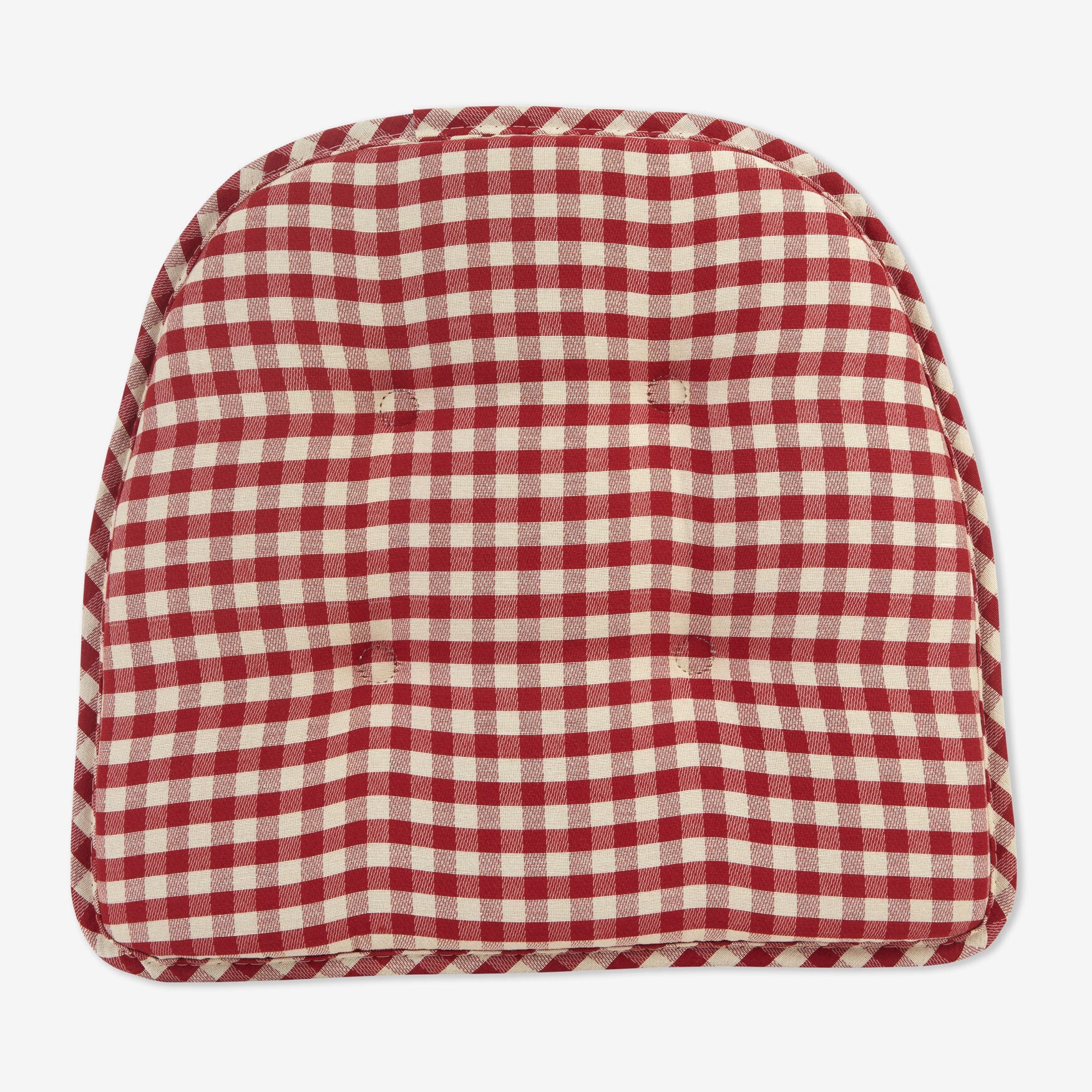 Gingham Gripper&reg; Chair Cushion, NATURAL, alternate image number 2