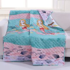 Mermaid Novelty Quilted Throw Blanket