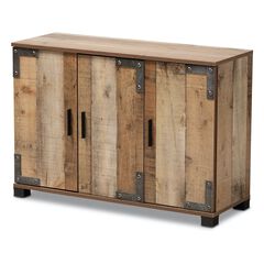 Cyrille Farmhouse Wood Shoe Cabinet Furniture