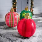 24" Inflatable Ornament, GREEN, hi-res image number null