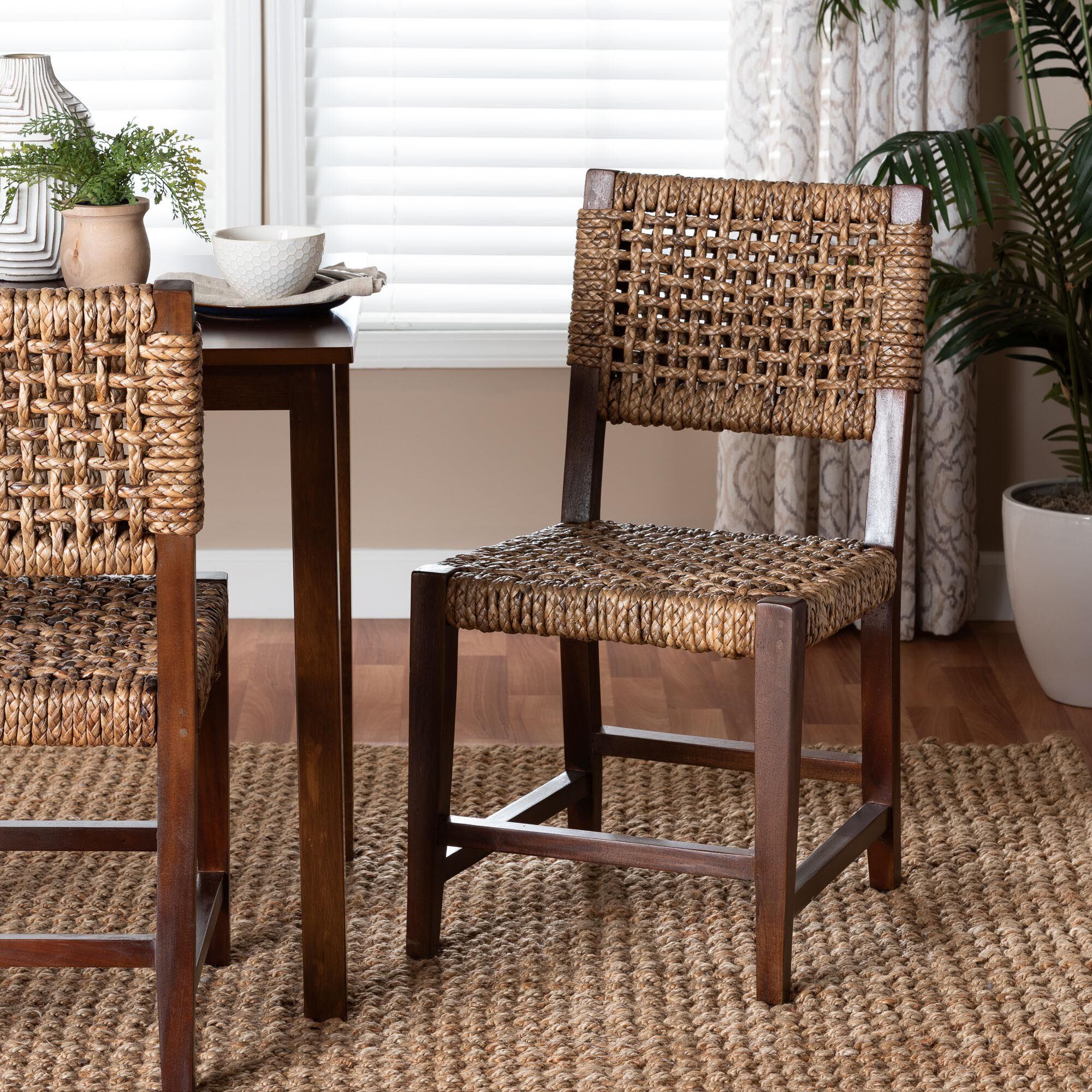 Alise Handwoven Seagrass Dining Chair, NATURAL, hi-res image number 0