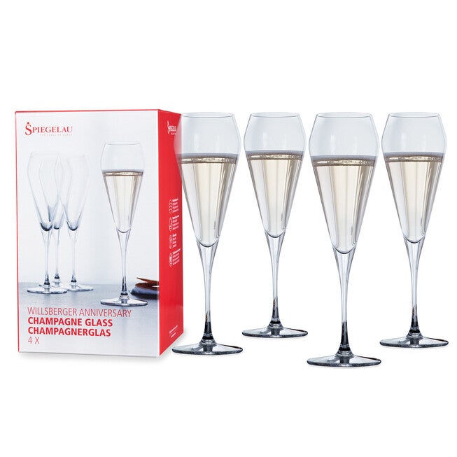 Willsberger 8.5 Oz Champagne Flute (Set Of 4), CLEAR, hi-res image number null