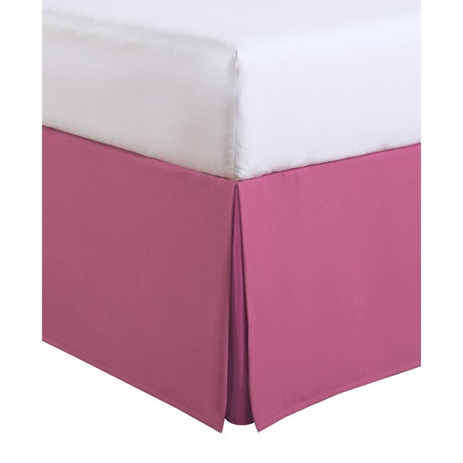 Luxury Hotel Kids Tailored 14 inches Drop Pink Bed Skirt,, , on-hover image number null