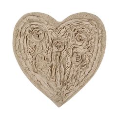 Bellflower Heart Bath Rug