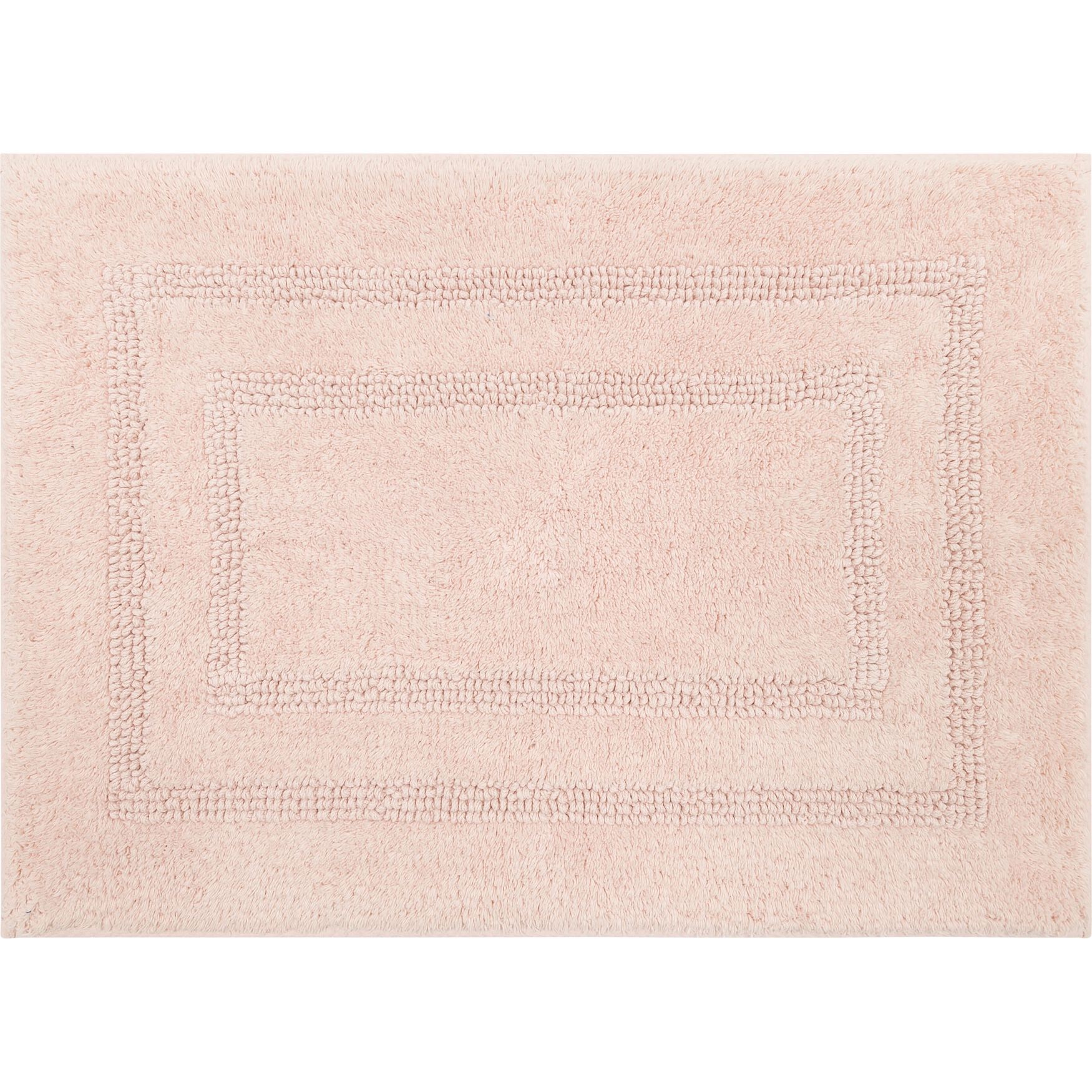 Cotton Reversible Bath Rug, BLUSH, hi-res image number 0