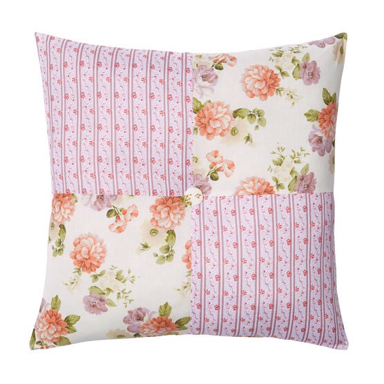 Alexis 16&quot;Sq. Pillow, ECRU ROSE