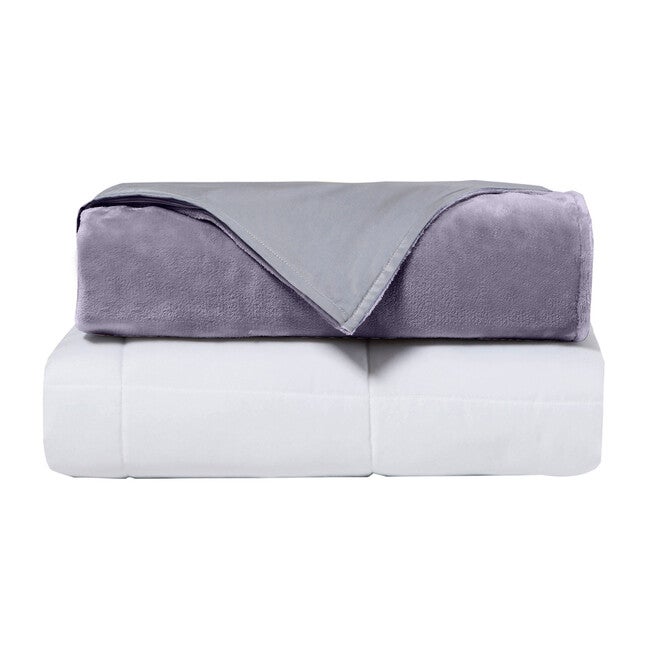 Crystal 15Lb Reversible Cooling Weighted 48X72 Blanket With Removable Cover Weighted Blanket & Cover, , alternate image number 26