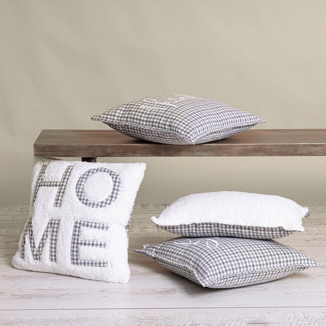 Brenner Plaid Reversible To Sherpa Pillow, , alternate image number 3