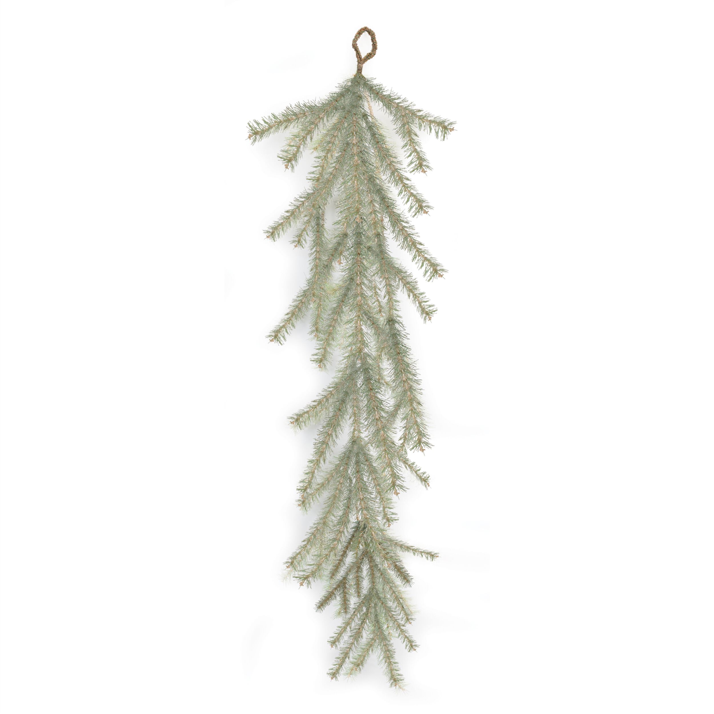 Glitter Pine Hanging Garland 48 inches, GREEN, hi-res image number 0