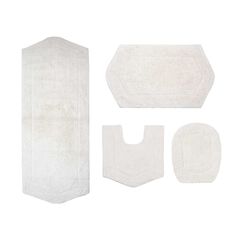 Waterford 4-Pc. Set Bath Rug Collection With Lid Cover