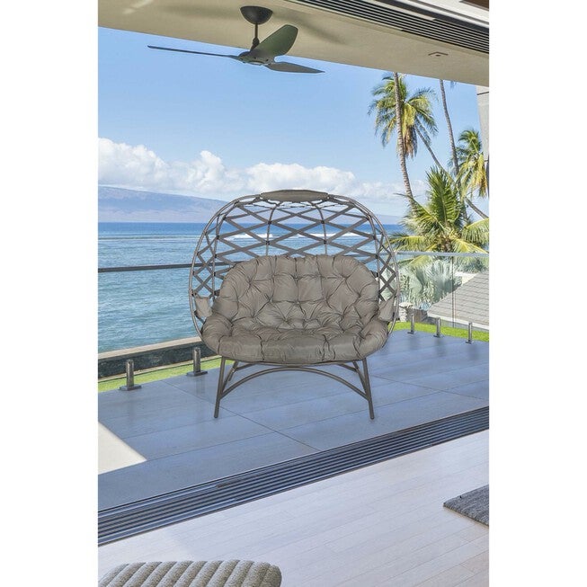 Cozy Pumpkin Chair in Crossweave Sand, , alternate image number 2