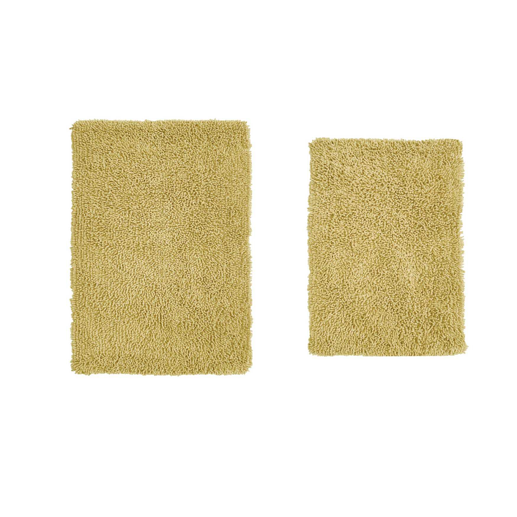 Fantasia 2 Piece Set Bath Rug Collection, YELLOW, hi-res image number 0