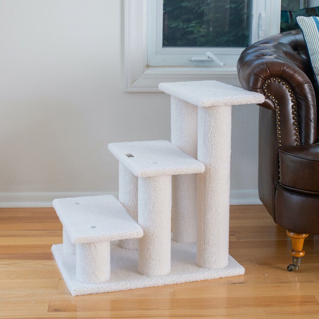 3 Step Cat Pet Step Stairs Ramp, 25 inches Height Dogs Climber And Kitten Step, , alternate image number 2