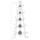 5-Shelf Corner Ladder Bookcase-Espresso, , alternate image number null