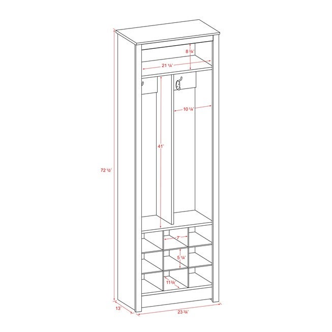 Space-Saving Entryway Organizer with Shoe Storage, , alternate image number null