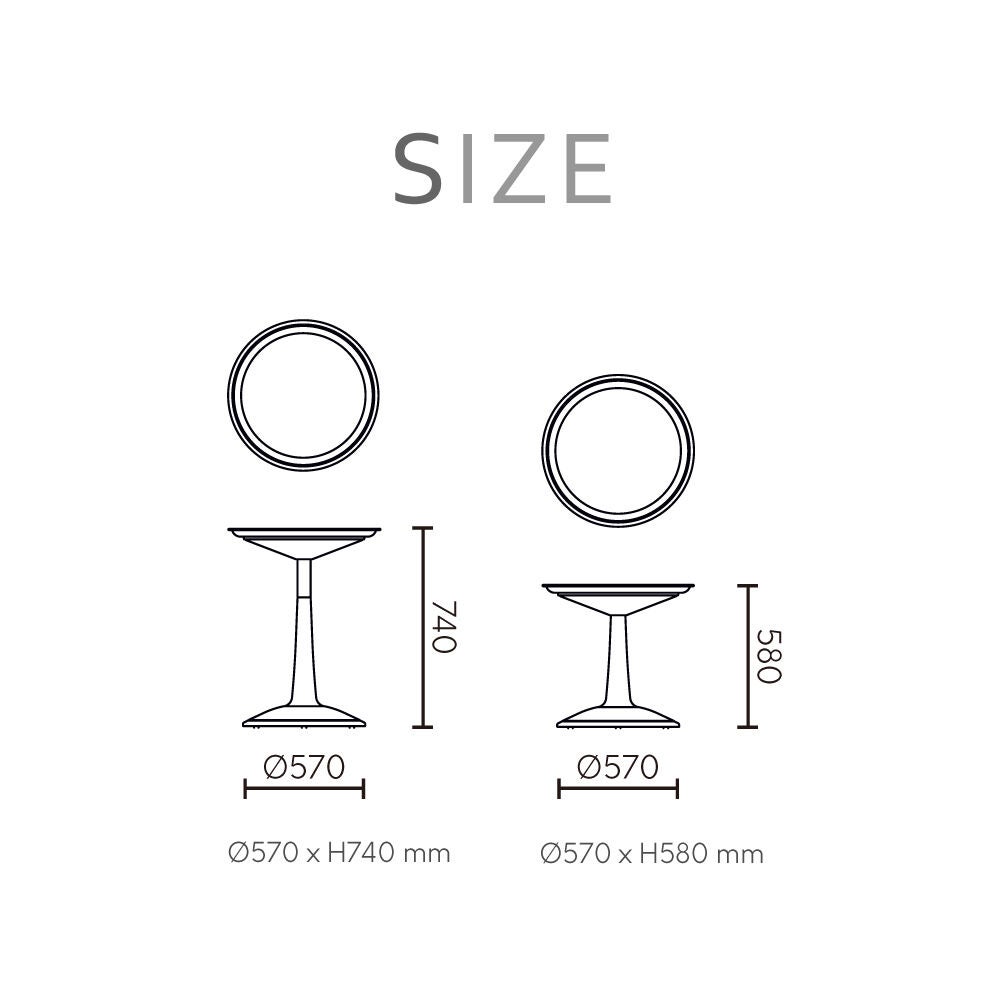 SPROUT 2 IN 1 SIDE TABLE, BLACK, alternate image number 3